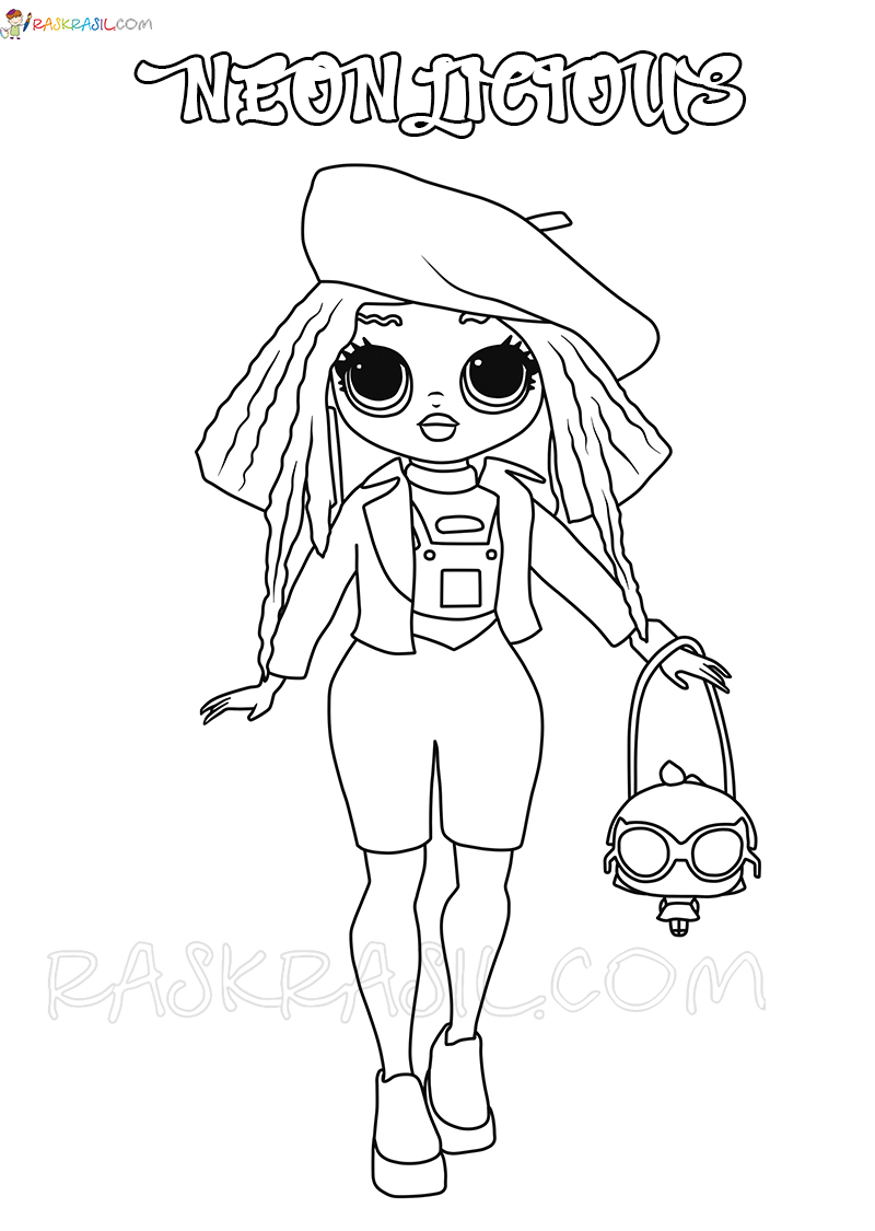 Lol omg coloring pages free printable new popular dolls