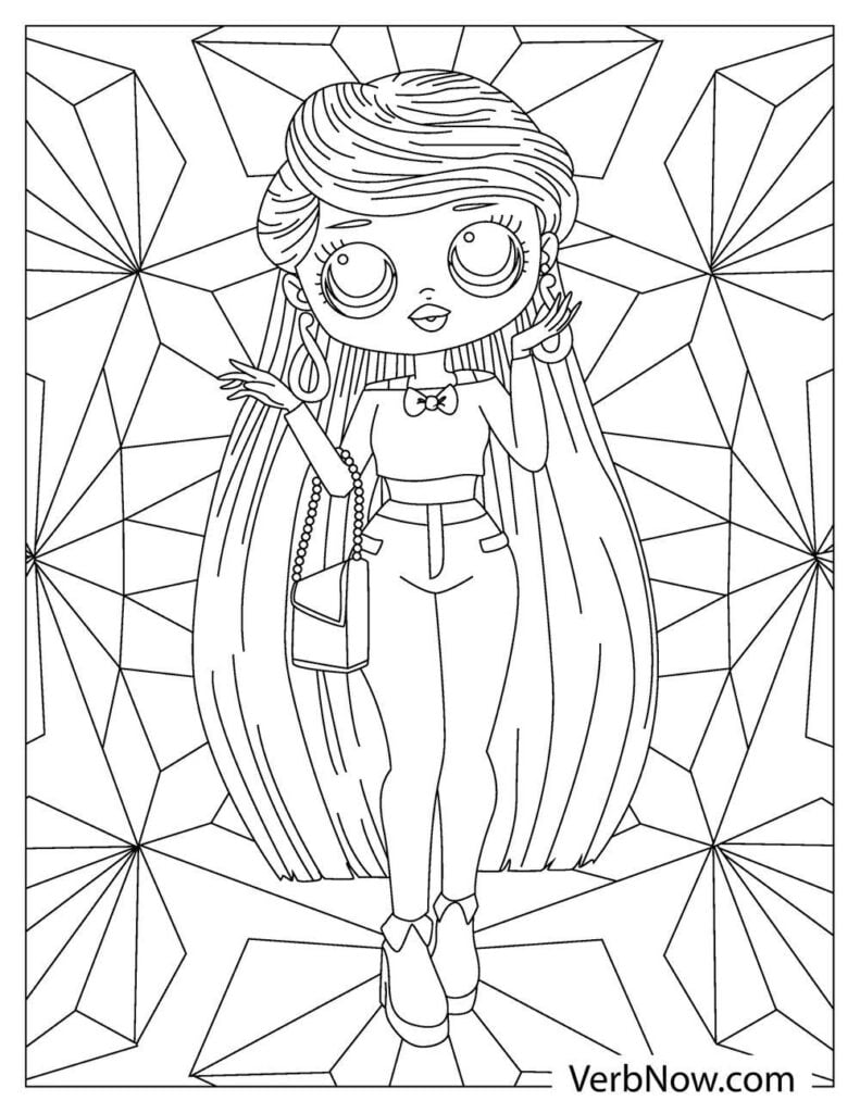 Free omg doll coloring pages for download printable pdf