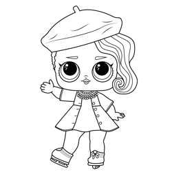 Omg dolls coloring pages for kids