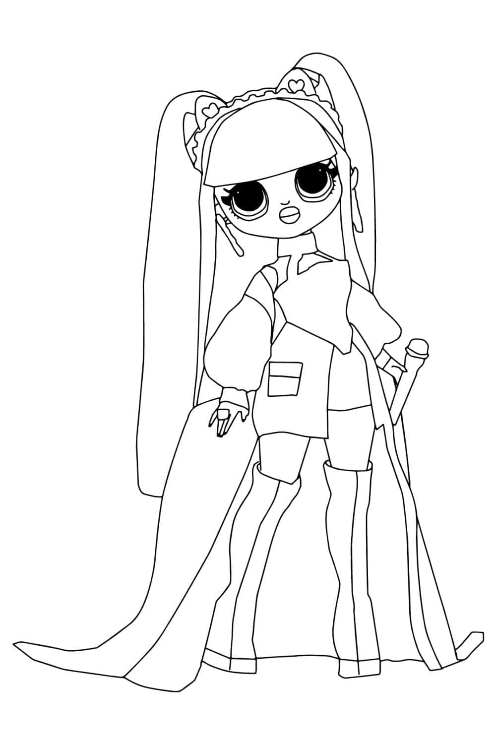 Kitty k lol surprise omg coloring page