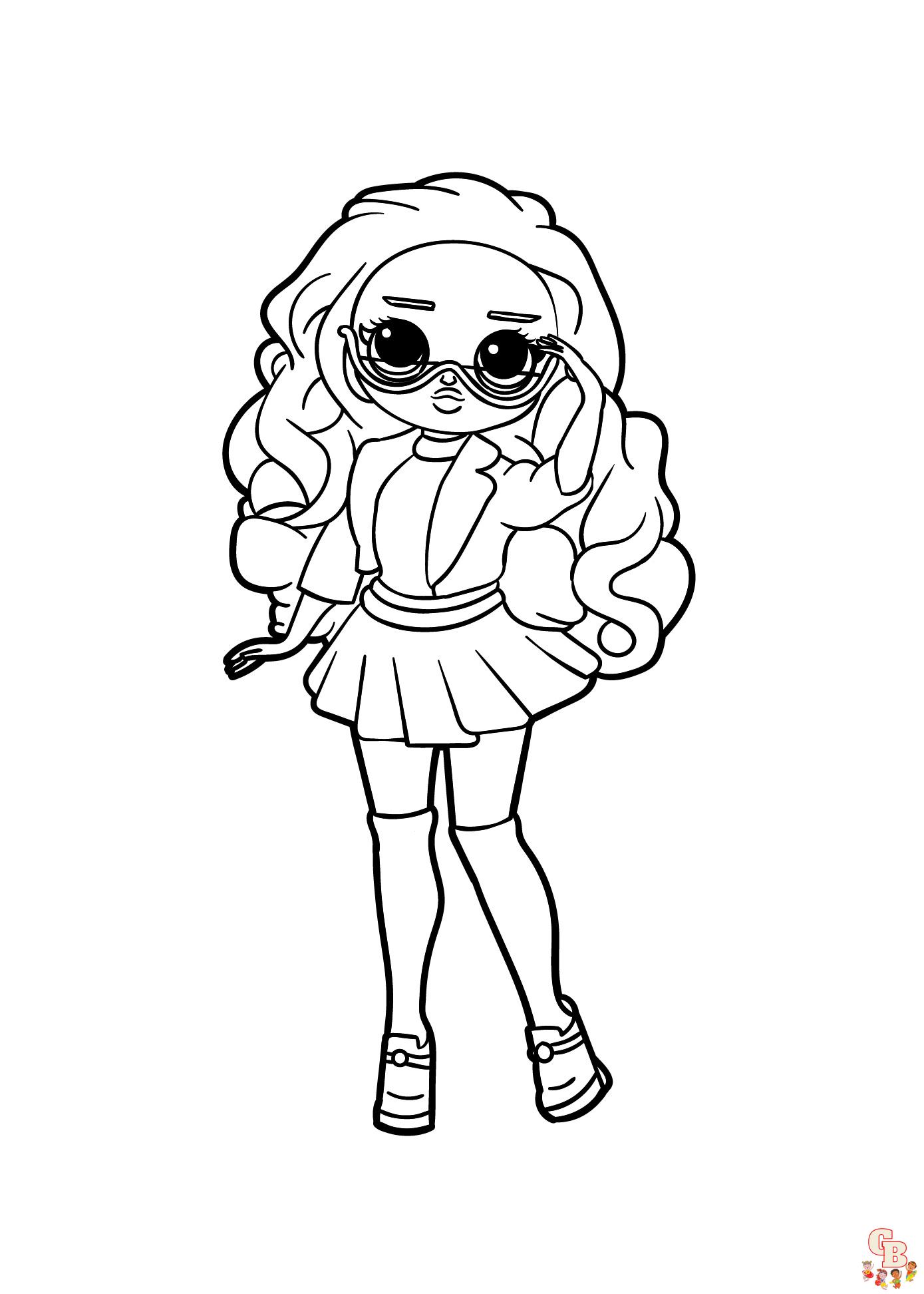 Omg fashion lol omg doll coloring pages