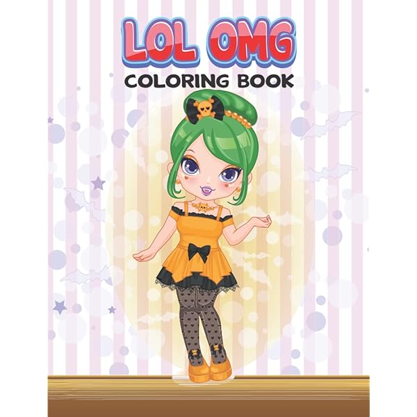 Lol omg coloring book for kids perfect baby doll coloring book for girls and kids of all ages great gift for little girls to stress relief art press nikki books