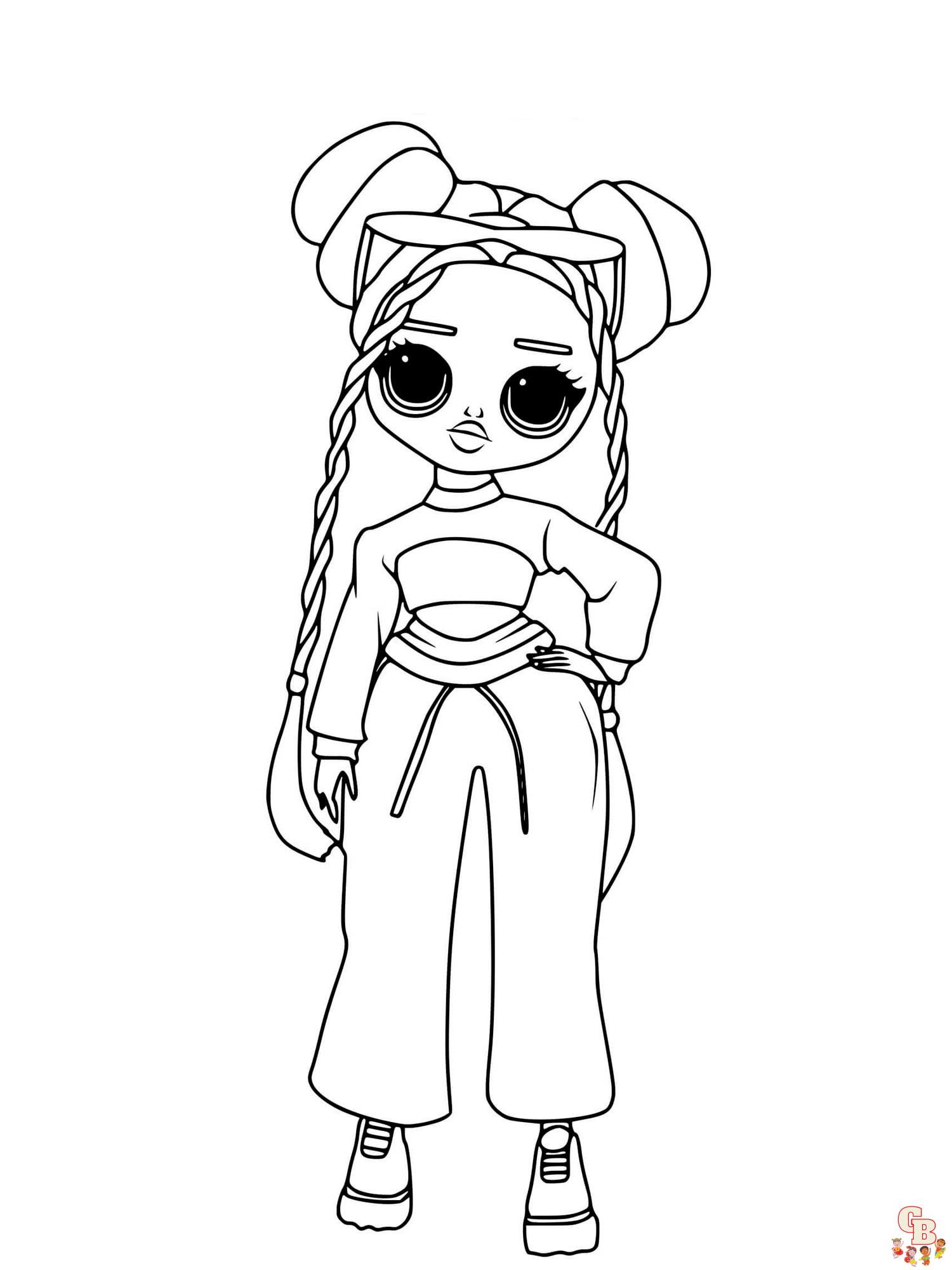 Omg fashion lol omg doll coloring pages