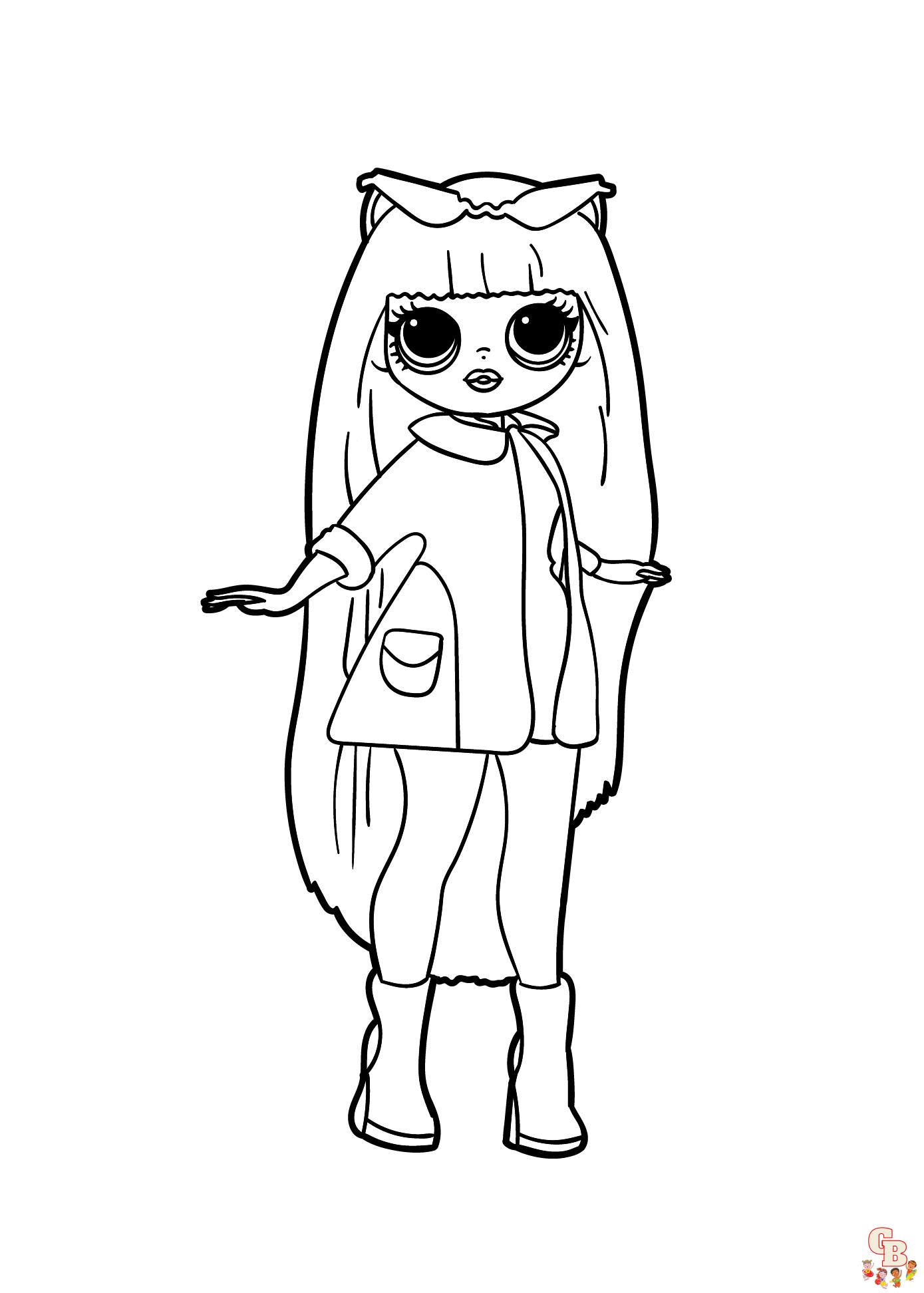 Omg fashion lol omg doll coloring pages