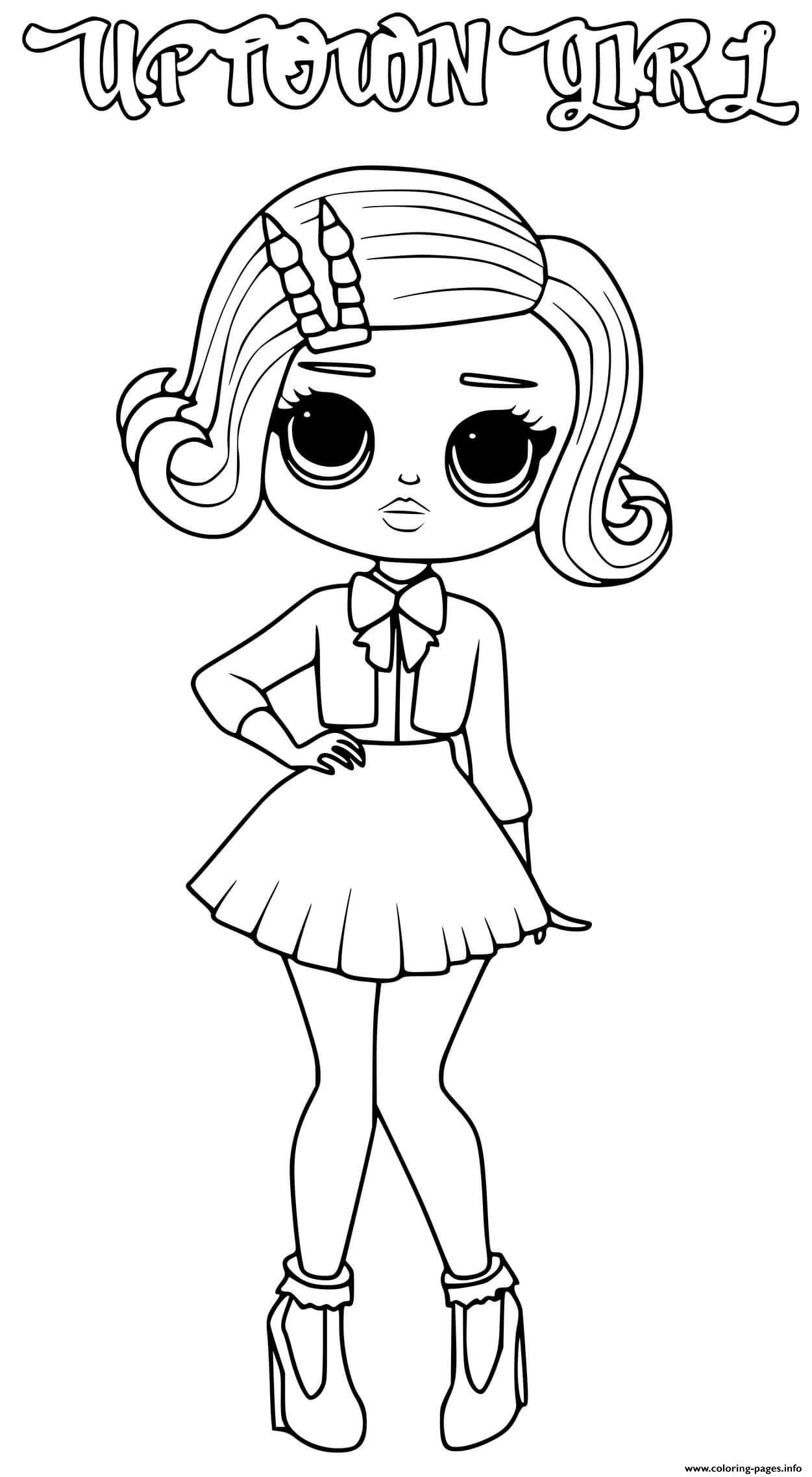 Print uptown girl lol omg coloring pages cute coloring pages unicorn coloring pages coloring books