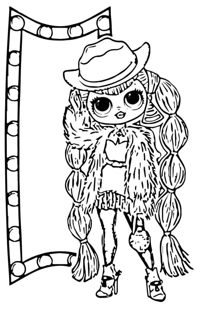 Big sister shine lol omg coloring page