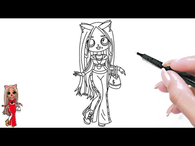 How to draw lol surprise omg swag