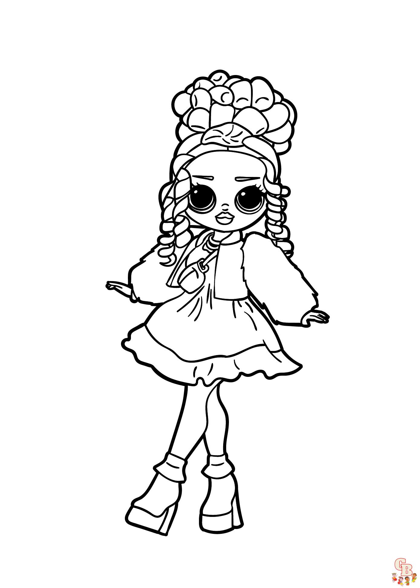 Omg fashion lol omg doll coloring pages