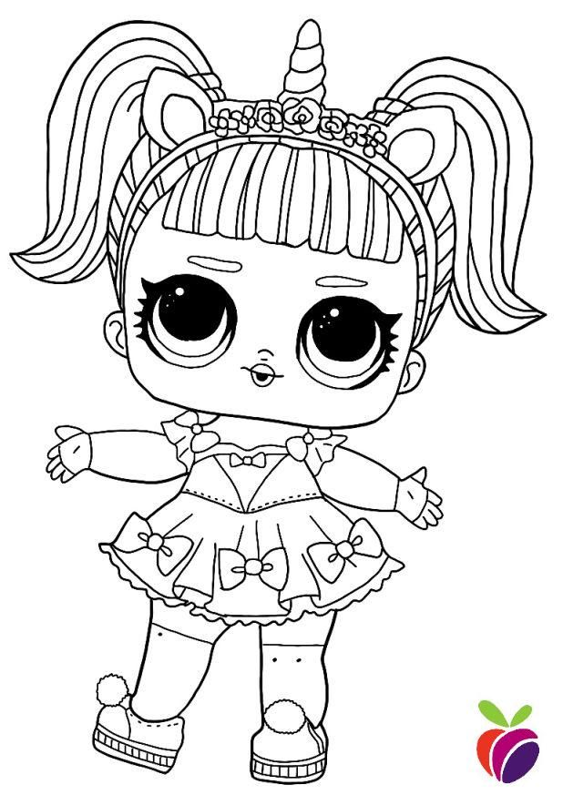 Lol surprise sparkle series coloring page