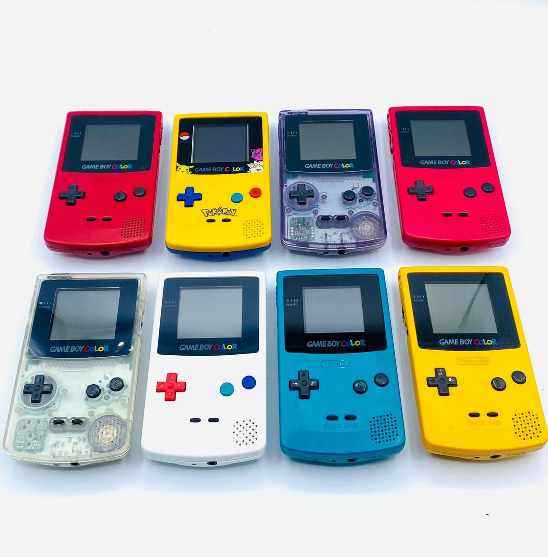 Gameboy color handheld backlit nintendo gbc systems authentic game boy color console gbc