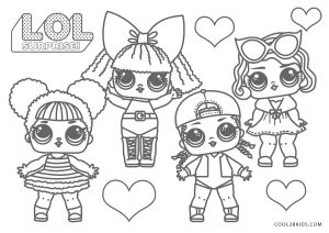 Free printable lol coloring pages for kids