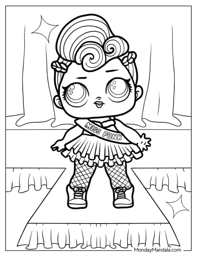 Lol surprise coloring pages free pdf printables