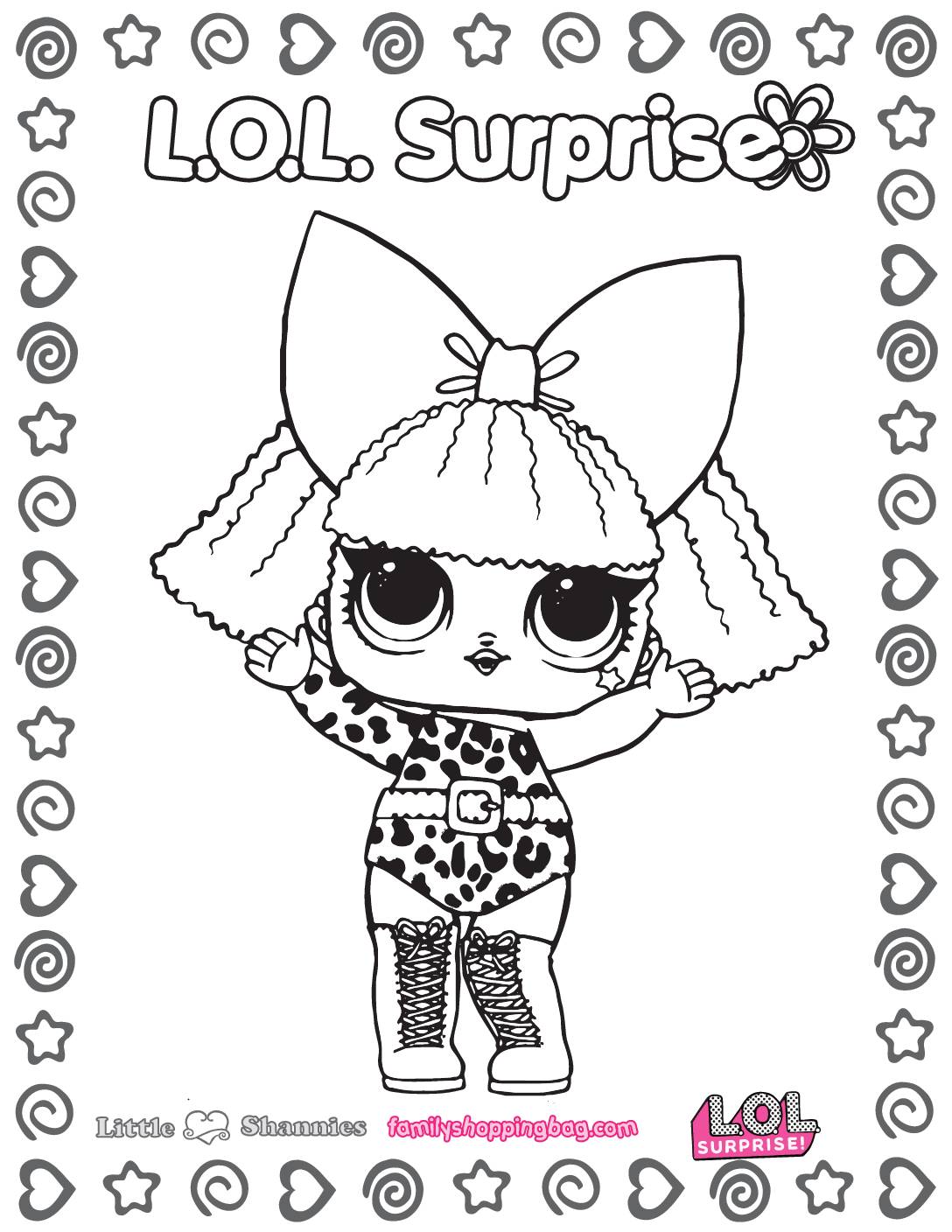 Lol surprise coloring page