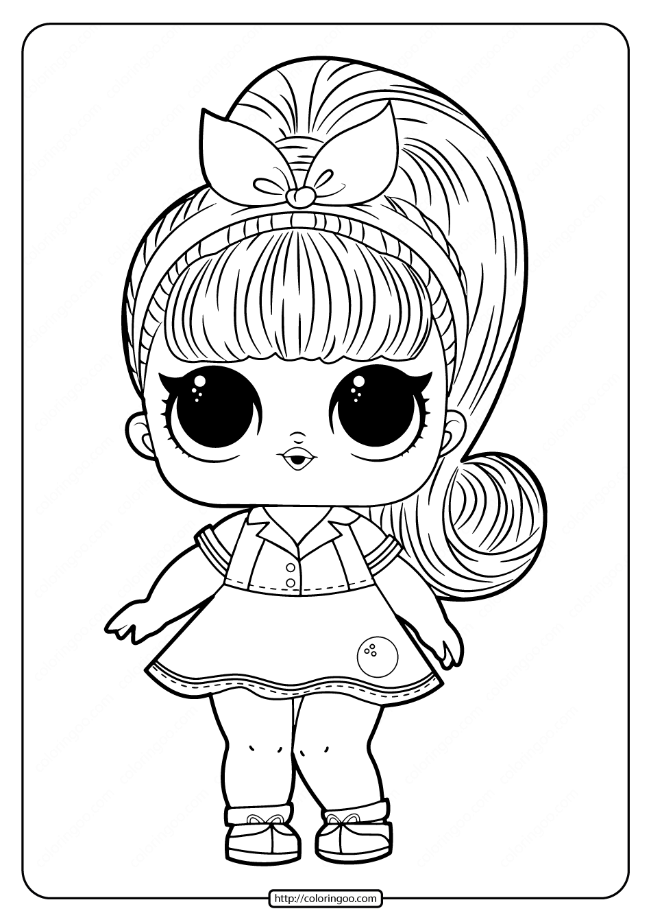 Printable lol doll coloring pages for free high quality free printable pdf coloring drawinâ unicorn coloring pages dinosaur coloring pages cute coloring pages