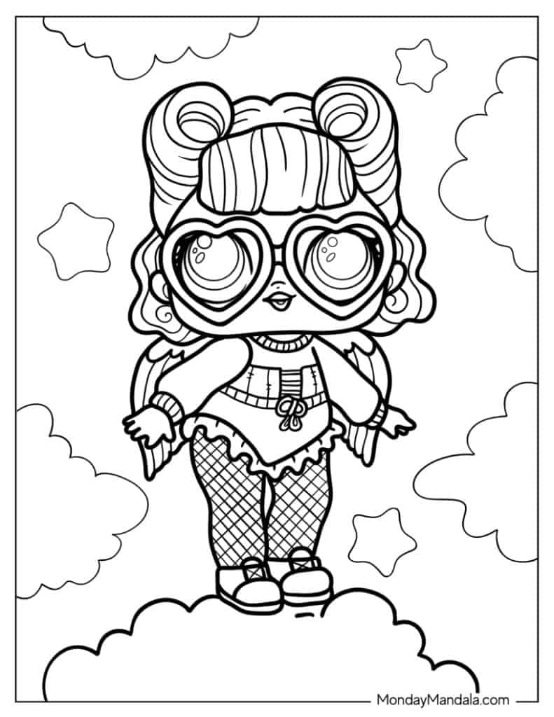 Lol surprise coloring pages free pdf printables