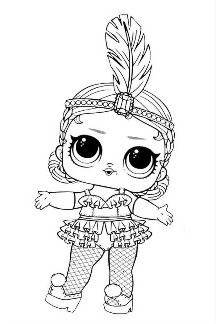 Printable lol doll coloring pages pdf