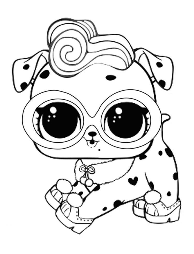 Dollmatian lol surprise pets coloring page