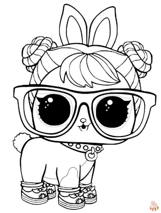 Free printable lol pets coloring pages for kids