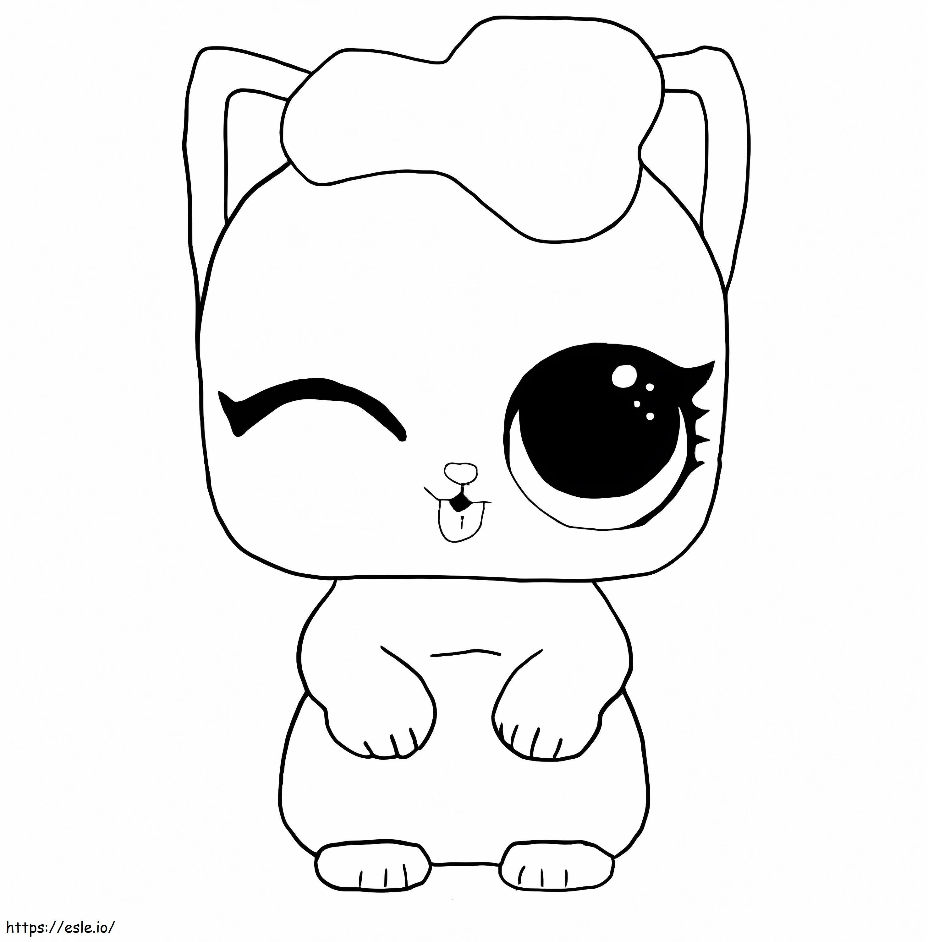 The kitten lol pets coloring page