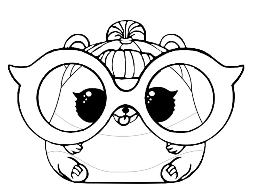 Trouble squeaker lol surprise pets coloring page