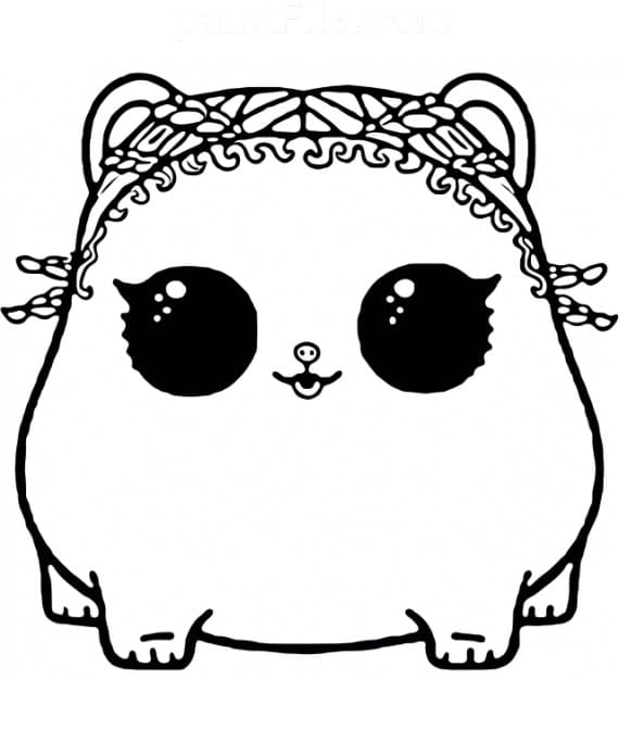 Coco hammy lol surprise pets coloring page