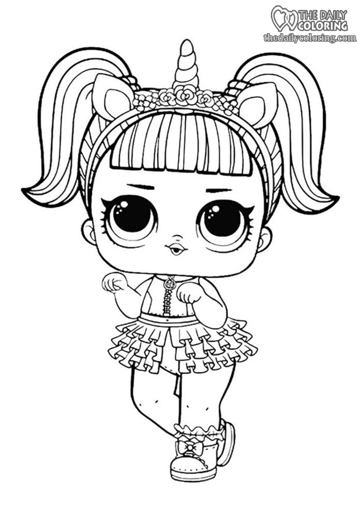 Lol surprise dolls and pets coloring pages piece free