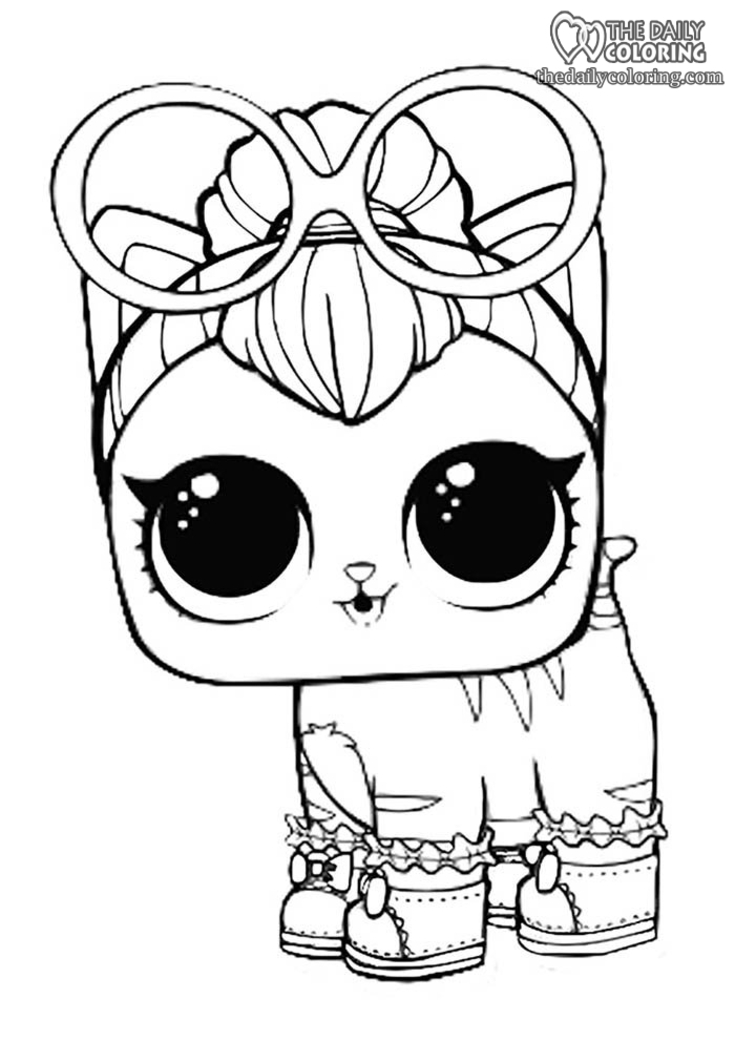 Lol surprise dolls and pets coloring pages piece free