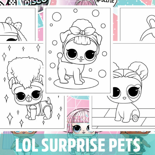 Lol surprise pets coloring pages for kids girls boys teens birthday school activity made by teachers