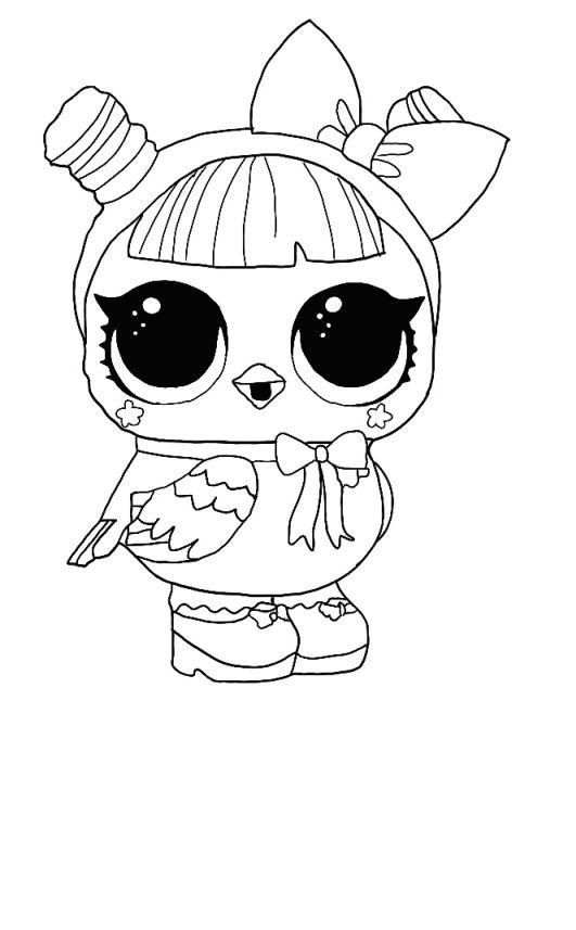 Lol surprise winter disco coloring pages print dolls and pets