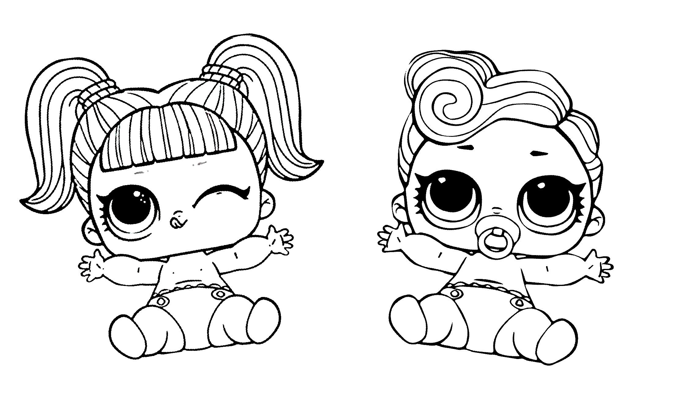 Lol coloring cute printable surprise dolls print color craft