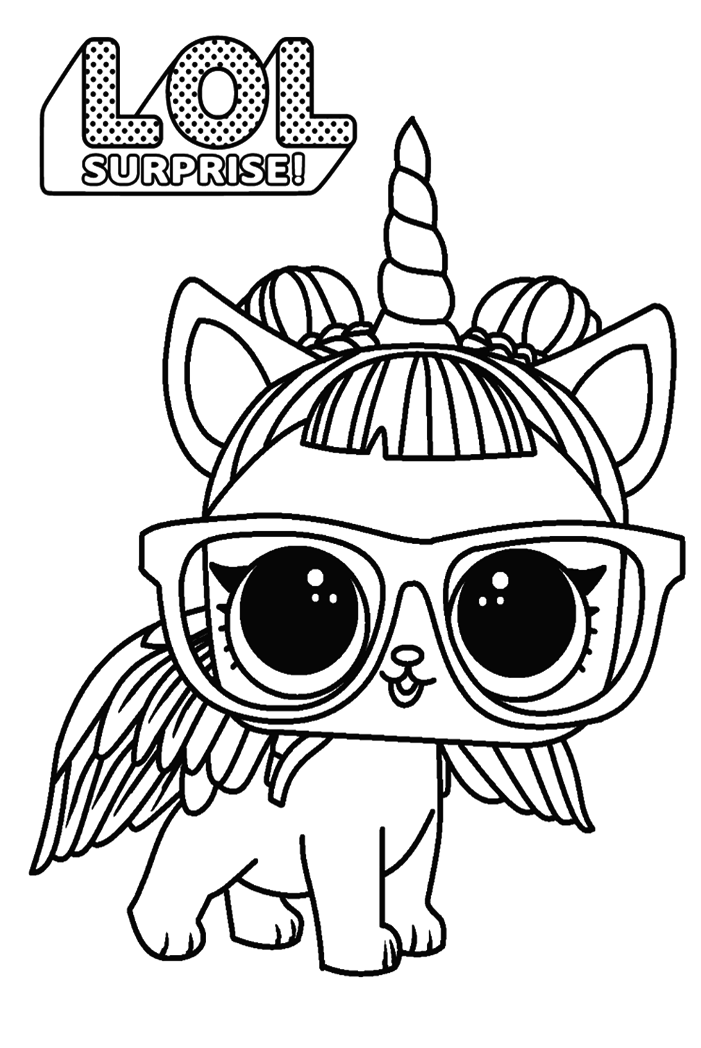 Lol surprise doll coloring pages