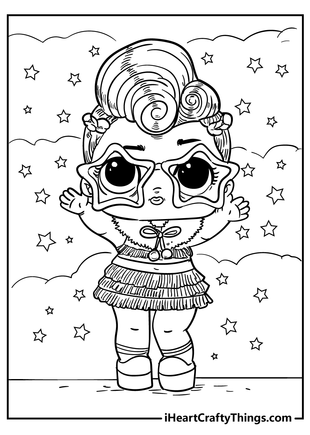 Lol doll coloring pages free printables