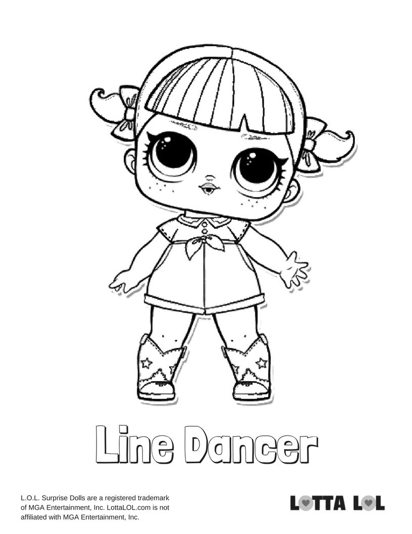 Line dancer coloring page lotta lol unicorn coloring pag coloring pag cheer captain