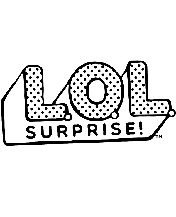 Printable lol surprise logo coloring sheet