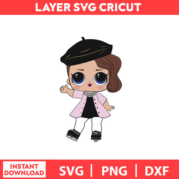 Lol surprise serie doll of the lol svg png dxf digital f