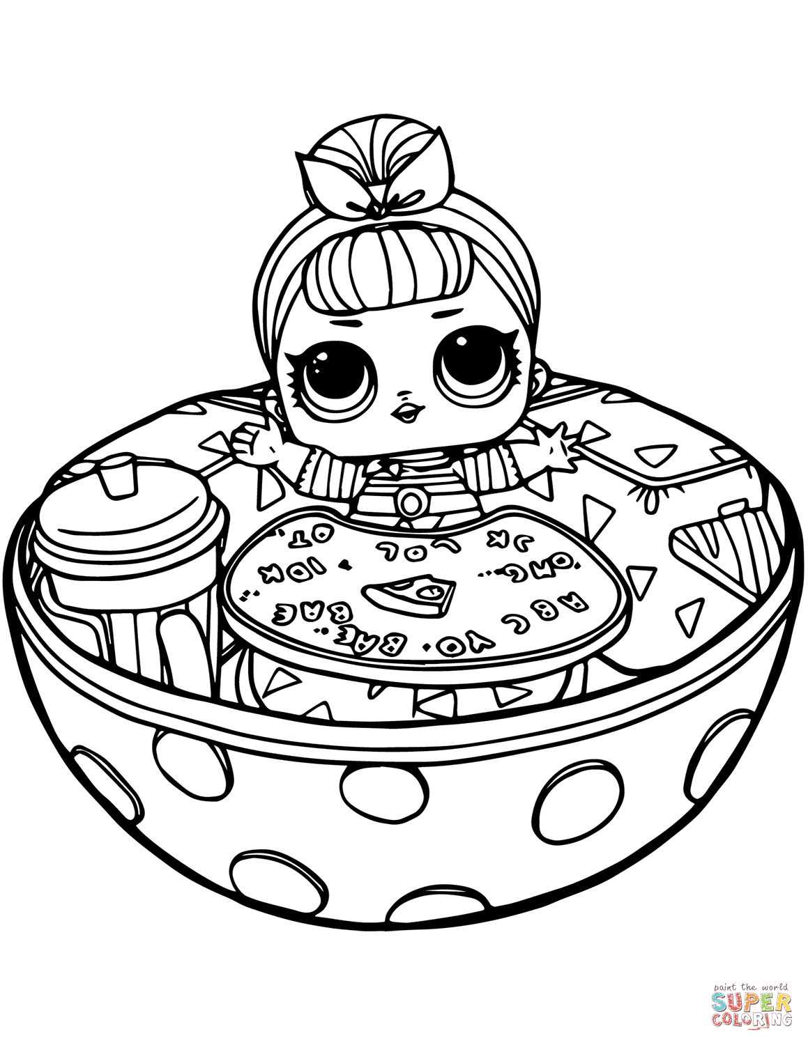 Sis swing lol surprise doll coloring page free printable coloring pages