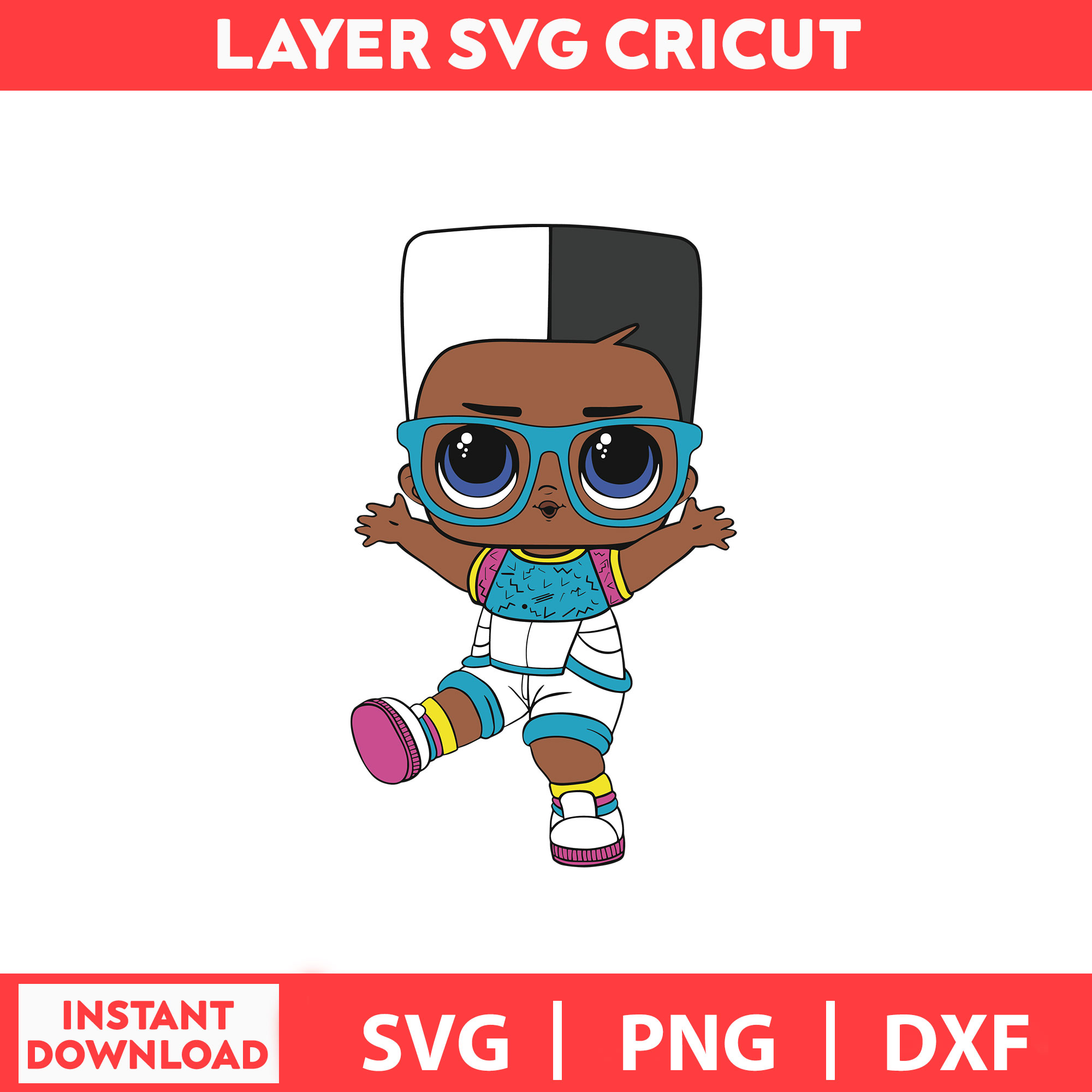 Lol surprise boys pdq of the lol svg png dxf digital fi