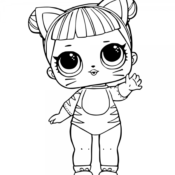 Lol surprise doll coloring pages baby cat pintar e colorir folhas para colorir desenhos para colorir