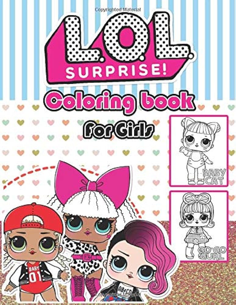 Lol surprise coloring book for girls omg glamour squad coloring book for kids childrentweens and teenagers best crafts activity book for girls and boys with high quality pages âx craft