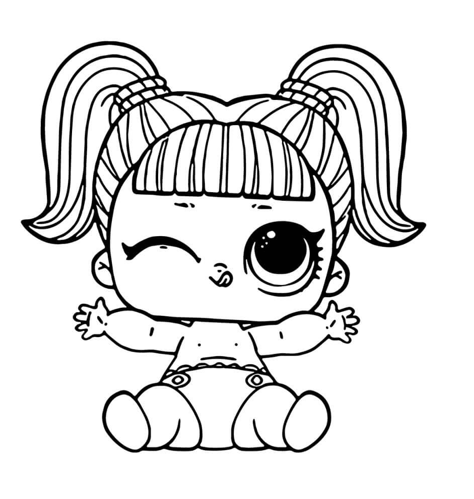 Lol baby lil unicorn coloring page