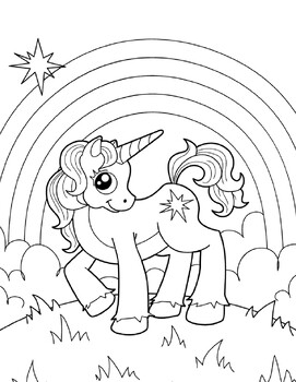 The best unicorn coloring book for kids printable unicorn coloring book pdf