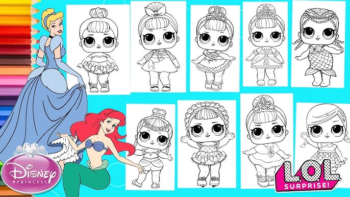 Coloring lol surprise doll unicorn coloring page coloring book