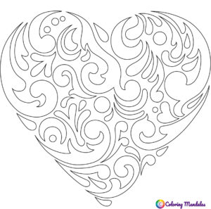 Valentine day coloring pages