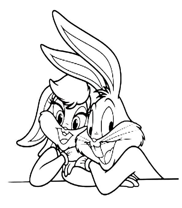 Cute bunny coloring pages pdf for kids activity