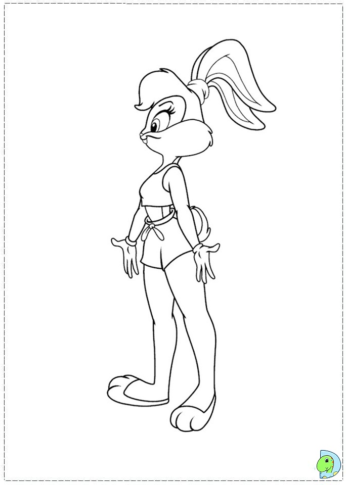 Lola bunny coloring pages