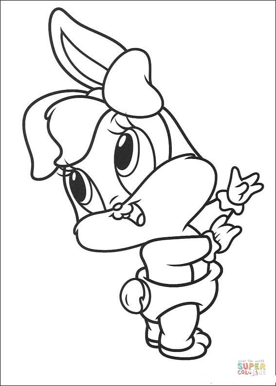 Lola bunny coloring page free printable coloring pages