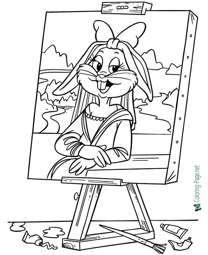 Bugs bunny coloring pages