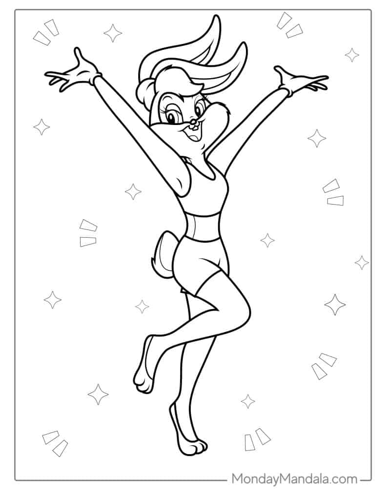 Looney tunes coloring pages free pdf printables