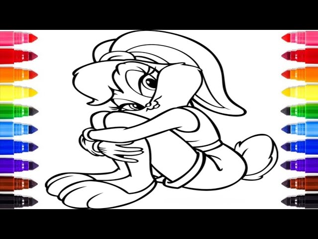 Lola bunny coloring pages relaxing coloring time