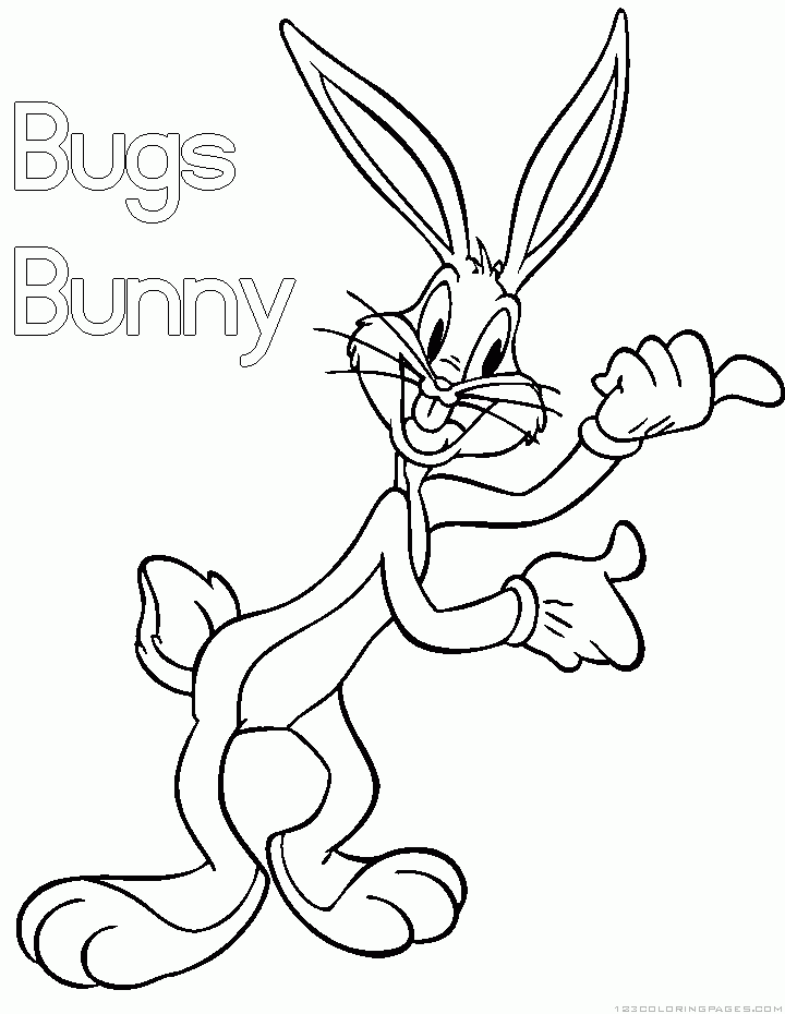 Bugs bunny coloring pages